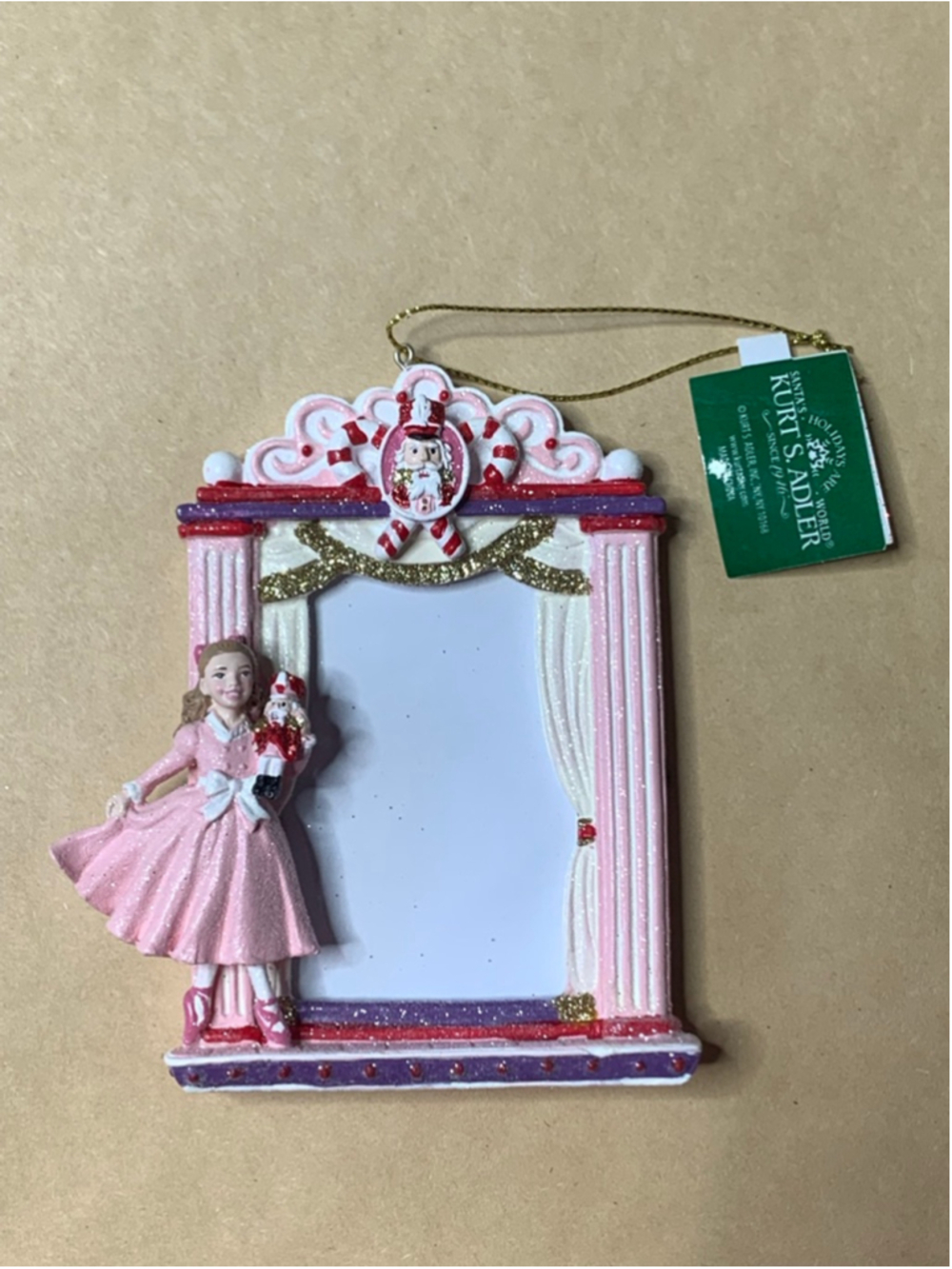 Kurt S Adler NWT Nutcracker Christmas Frame Ornament
